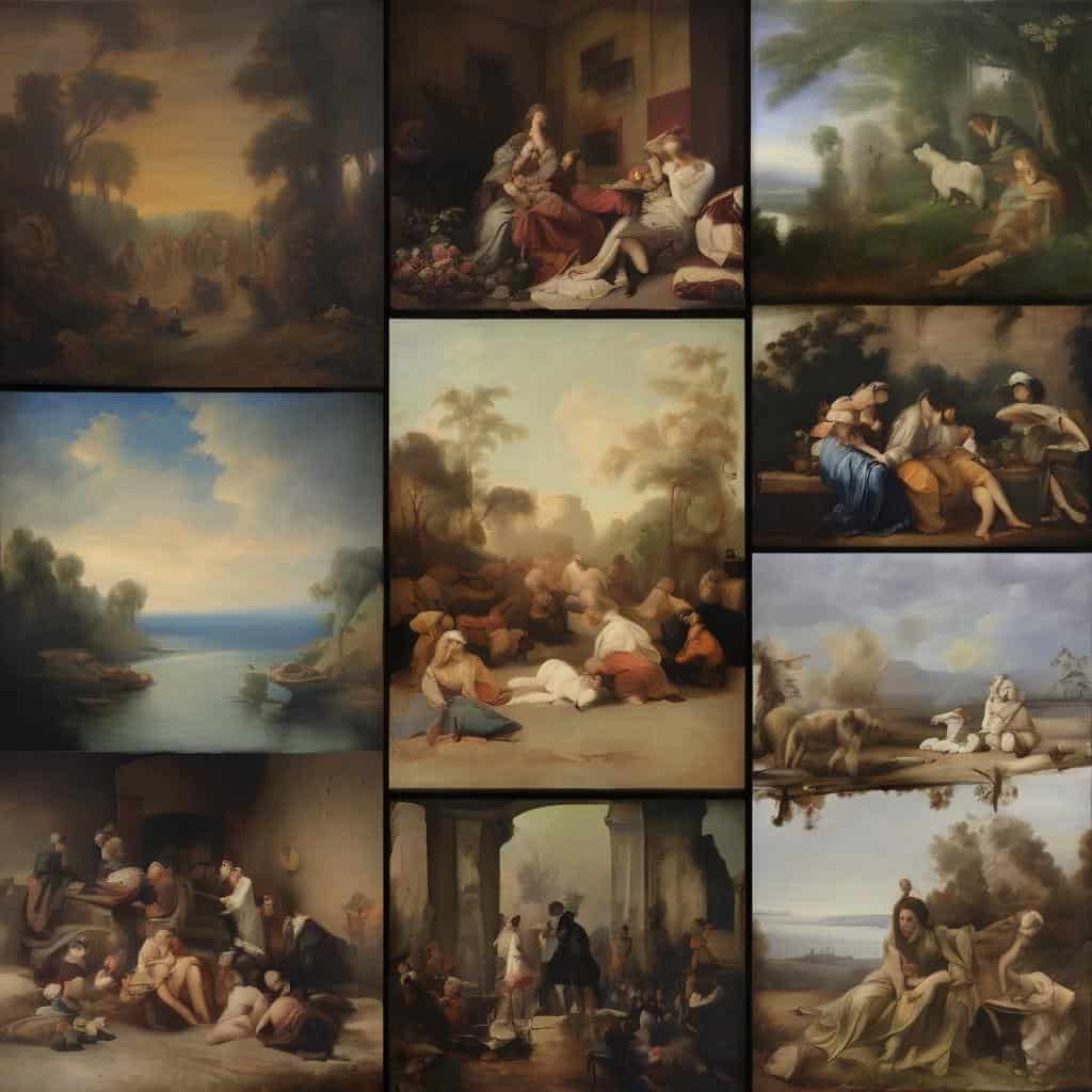 Φωτογραφία έργων τέχνης με έντονες ιδέες και ερωτήματα στην εννοιολογική τέχνη, αναδεικνύοντας την καλλιτεχνική καινοτομία.